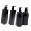4 Pack Black 500ml Empty Plastic Pump Bottles, Refillable Bottles Compatible Lotions, Liquid, Shampoo_Surprise Gift 3