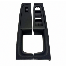 Poignées de porte compatibles Skoda Superb, cadre d'accoudoir de porte gauche et droite, noir_Cadea