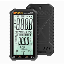 ANENG 620A 4,7-inch groot LCD-scherm, automatische + handmatige intelligente True RMS digitale multimeter voor weerstand, diode, capaciteit, temperat