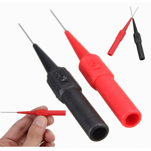 Insulation Piercing Needle Non-destructive Multimeter Test Probes Red/Black_Surprise Gift