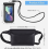 Riñonera impermeable con funda impermeable para teléfono, bolsa de pl 2