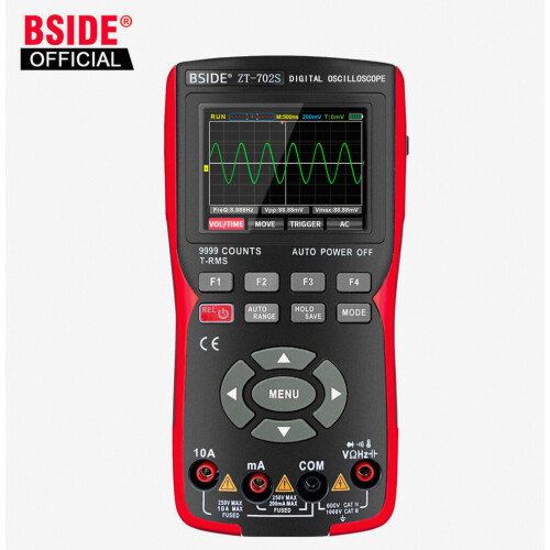 BSIDE ZT702S Digital Multimeter Auto True RMS Tranistor Probe Multimetro Meter 48M/S 10MHZ PC WaveCompatiblem Data Storage Oscilloscope_Surprise Gift 1