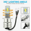 2 τεμάχια κιτ προβολέων H3 Super White Cree LED 1 4