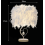 White Feather Table Lamp Night Bedside Light_Surprise Gift 5
