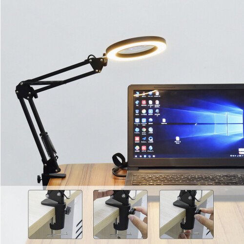 DANIU Εύκαμπτος Μεγεθυντικός Φακός 5X USB LED με 1