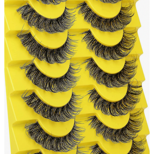 Ρωσικές βλεφαρίδες με ρίγες D Curl, ψεύτικες βλεφ 2