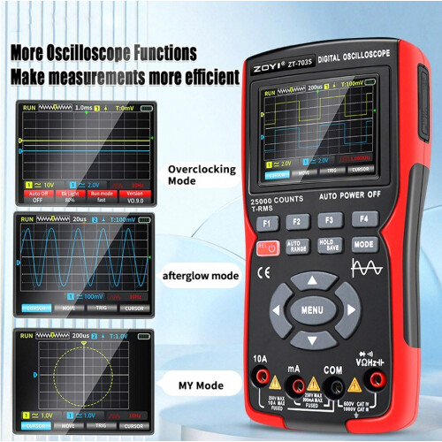 ZOYI 703S 3-σε-1 Διπλό Κανάλι 50MHZ Φορητός Παλμο 1