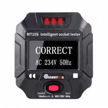 Testeur de prises MUSTOOL MT10S/MT10E : détection intelligente, affichage de la tension et de la fr