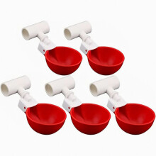 Lot de 5 abreuvoirs automatiques pour volailles, kit d'abreuvoirs Ă remplissage automatique pour po