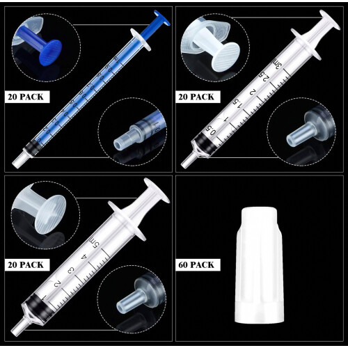 Σύριγγες 1ml/3ml/5ml Σύριγγες για το πρωτόγαλα με 1