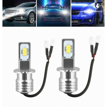 Kit de 2 faros LED H3 Super White Cree de 100 W, 10000 lm, para luces