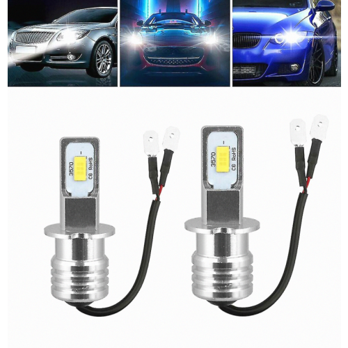 2 τεμάχια κιτ προβολέων H3 Super White Cree LED 1