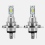 2 X H4 9003 Hb2 6000k Super White Csp LED Λαμπτήρ 1
