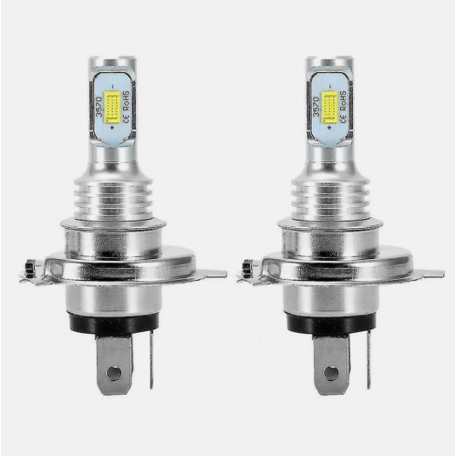 2 X H4 9003 Hb2 6000k Super White Csp LED Λαμπτήρ