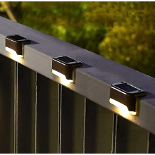 Lot de 16 lampes solaires d'extérieur, étanches, à LED, compatibles avec escaliers, marches, clôtur