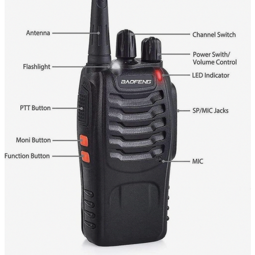Baofeng Bf-888s(bf-88a) Frs Ραδιόφωνο Walkie Talk 1