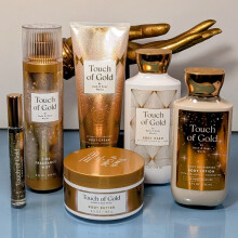 Bath & Body Works Touch of Gold 6-Piece Bath & Body Gift Set | Brand New Sealed Perfume, Lotion, Mist & Cream Set