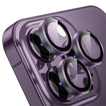 (Dark Purple / iPhone 14 Plus) Camera Lens Protector For iPhone 18 17 16 13 12 11 Pro Max Mini