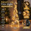 Christmas Tree Cone Light Up Pyramid Decoration Gold 60cm 2