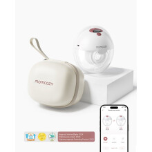 Momcozy M5 Breast pump with app control - Single set Red