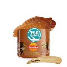 Carroten Shimmer Tanning Gel | Travel Size Tan Accelerator & Body Bronzer | Non-Greasy Water-Resistant with Carrot & Coconut Oil | Vitamin A&E for Moi
