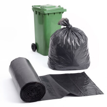 (10 Pack 130L Bin Bags) GEEZY 30L, 130L Black Bin Bags Home Kitchen Refusal Sacks Recyclable Bin Liners