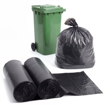 (20 Pack 130L Bin Bags) GEEZY 30L, 130L Black Bin Bags Home Kitchen Refusal Sacks Recyclable Bin Liners