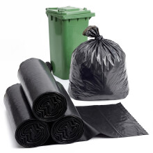 (30 Pack 130L Bin Bags) GEEZY 30L, 130L Black Bin Bags Home Kitchen Refusal Sacks Recyclable Bin Liners