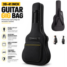 Guitar Bag 40-41" Waterproof Padded Acoustic Case with Straps