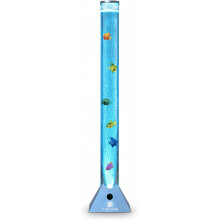 Straame 90cm LED Bubble Fish Lamp, Colour Changing Sensory Light, Blue Base