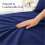 (Navy Blue, King) 100% Polycotton Flat Bed Sheets Percale Super Quality Comfortable & Soft Colourful Collection in All Sizes 3