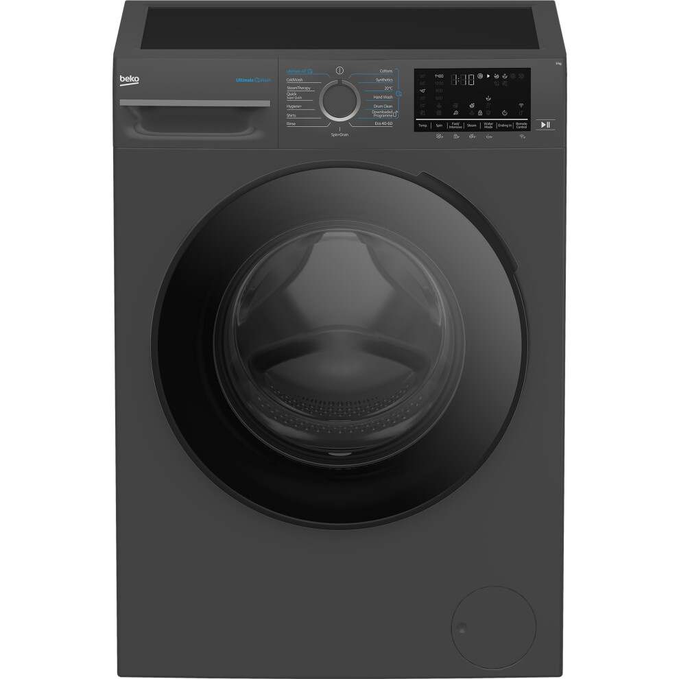 Beko Ultimatewash Bm5wt6943ta 9Kg Wifi Connected Washing Machine With 1400 Rpm - Anthracite - A Rated