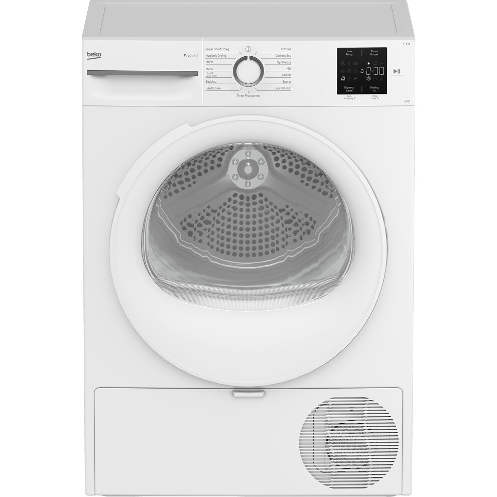 Beko DryGuard BM3T3824NW 8Kg Heat Pump Tumble Dryer White C Rated White - Image 2