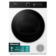 Hisense 5i KitchenFit Series DH5I904BWBC Wifi Connected 9Kg Heat Pump Tumble Dryer - White - A+++ Rated