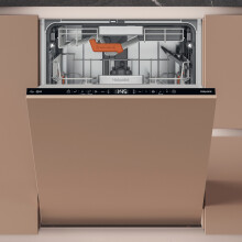 Hotpoint Hydroforce Fully Integrated Standard Dishwasher - Black Control Panel with Sliding Door Hinge Kit - B Rated