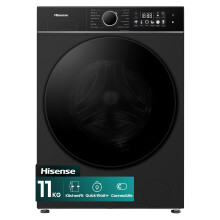 Hisense 3i KitchenFit Series WF3I1143BBL 11kg WiFi Connected Washing Machine with 1400 rpm - Black - A Rated