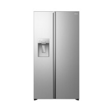 Hisense PureFlat American American Fridge Freezer - Silver - C Rated