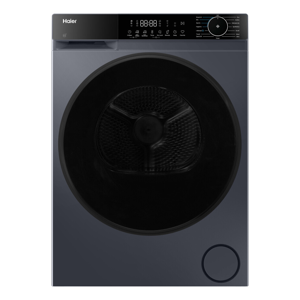 Haier X5 Hd90-D357agu1-Uk Wifi Connected Heat Pump Tumble Dryer - Graphite - A++ Rated