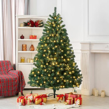 6FT Pre Lit Artificial Christmas Tree