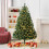 6FT Pre Lit Artificial Christmas Tree 1