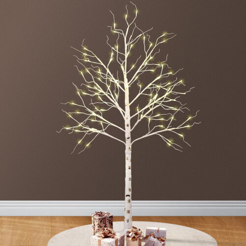 6FT Pre Lit Artificial Twig Tree