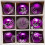 9 Piece Luxury 6cm Christmas Baubles Purple 1
