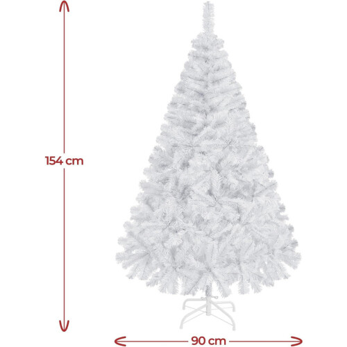 5FT Bushy Artificial Christmas Tree White 1