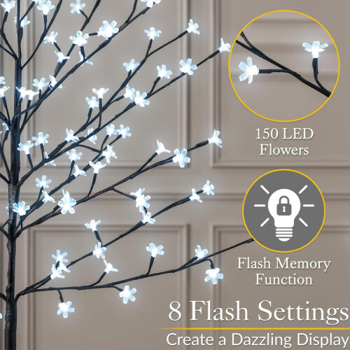5FT 150 LED Cherry Blossom Tree 1
