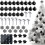 50 Piece Assorted Christmas Ornaments Black 1