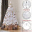 6FT Bushy Artificial Christmas Tree White 4