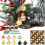 49 Piece 3cm Shatterproof Mini Baubles Black and Gold 4