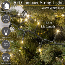 500 LED Multi Action String Lights Warm White
