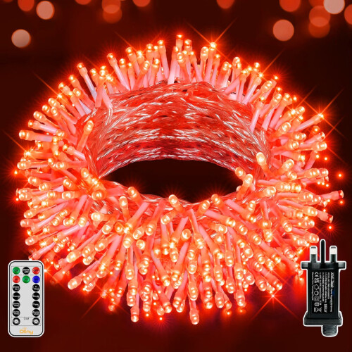 20m 200 LED Outdoor String Lights Orange