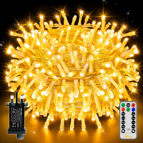 20m 200 LED Outdoor String Lights Warm White